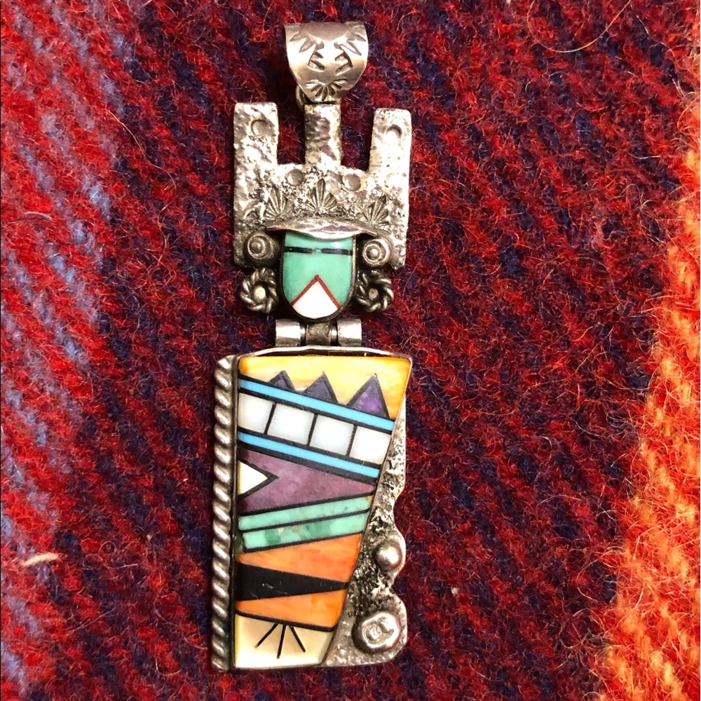 Rare Signed Native American Kachina Pendant